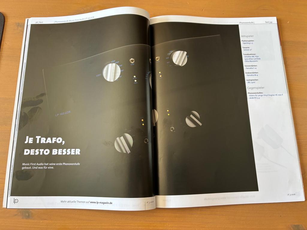 eine absolute Super-Phonovorstufe schreibt Holger Barske in der neuen LP 5/26 über ... www.audio-offensive.de und www.berlin-hifi.de