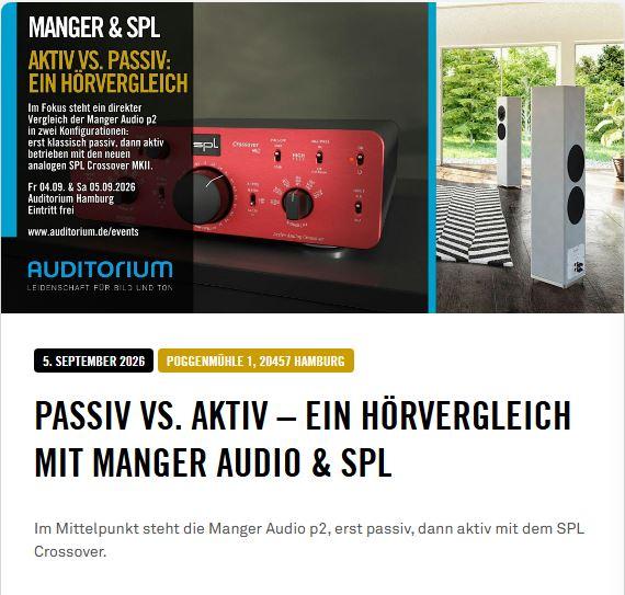Passiv vs. Aktiv – Ein Hörvergleich mit Manger Audio & SPL 