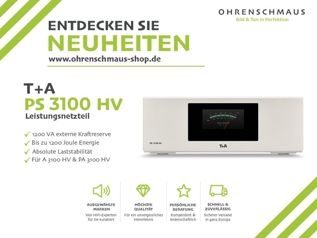 T+A PS 3100 HV: Das externe Kraftwerk der HV-Referenzklasse 