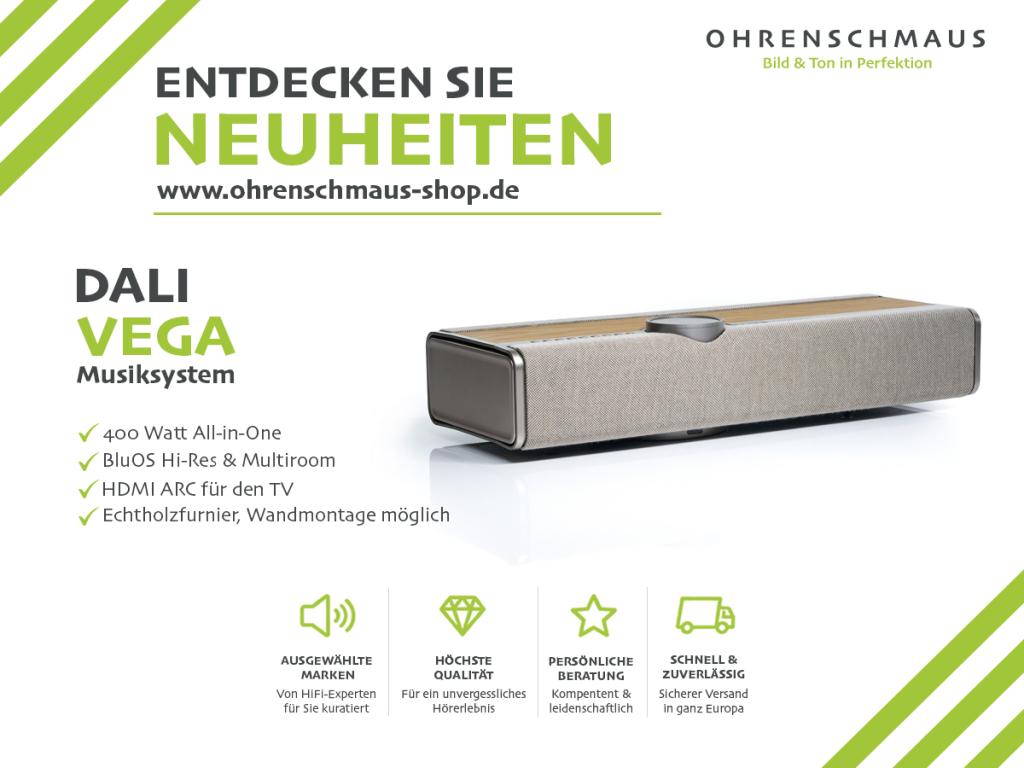 DALI VEGA: Die komplette HiFi-Anlage in einem Gehäuse – mit BluOS 