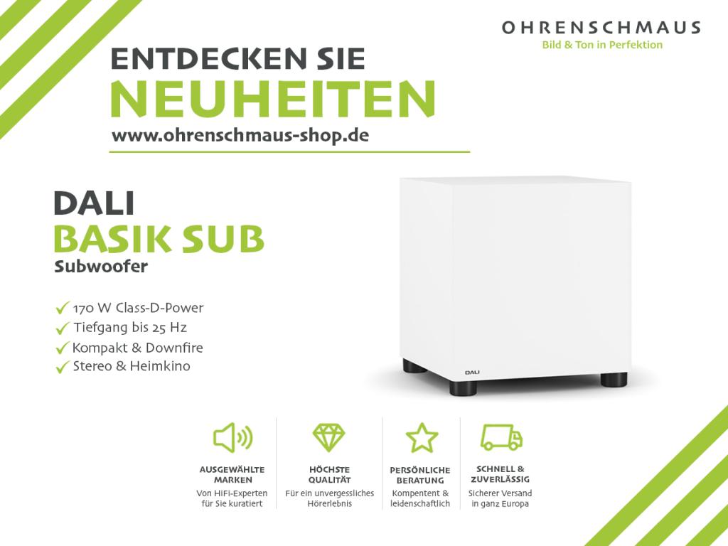 DALI BASIK SUB: Echtes Fundament für Kompaktlautsprecher – bis 25 Hz 