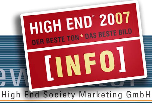 HIGH END 2007 Hersteller - Ankündigungen