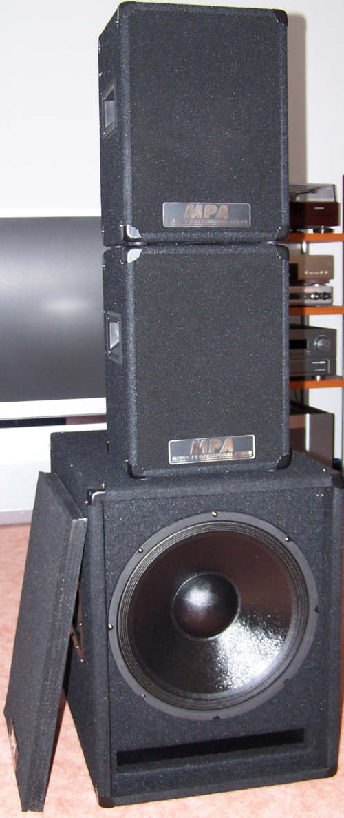 500 Watt aktiv!!  Klein PA, Feten und Partielautsprecher MPA Marlis