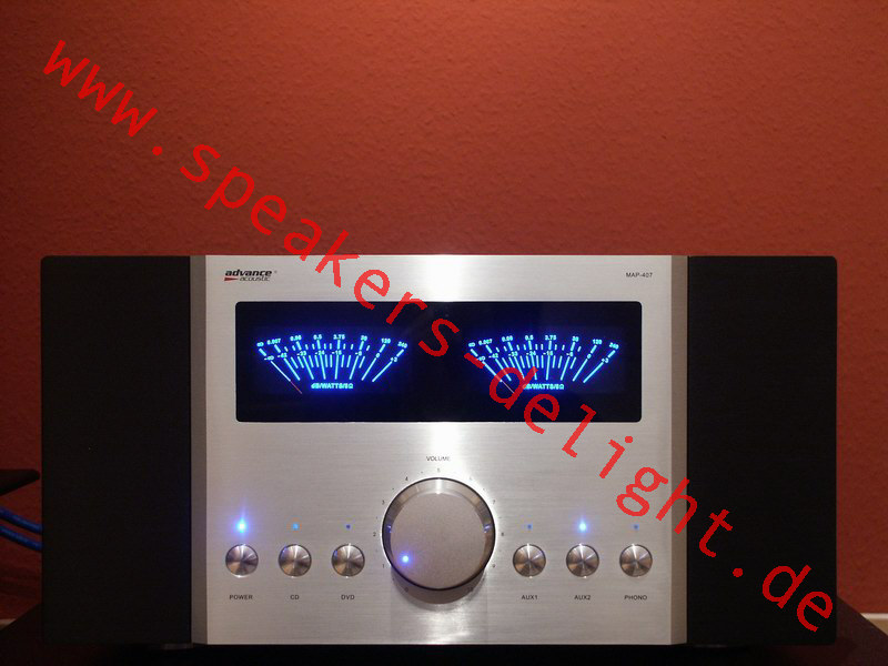 Advance Acoustic- MAP 407 Vollverstärker 2x90W Class A / 2x400W Class AB Advance Acoustic MAP 407 Vollverstärker
