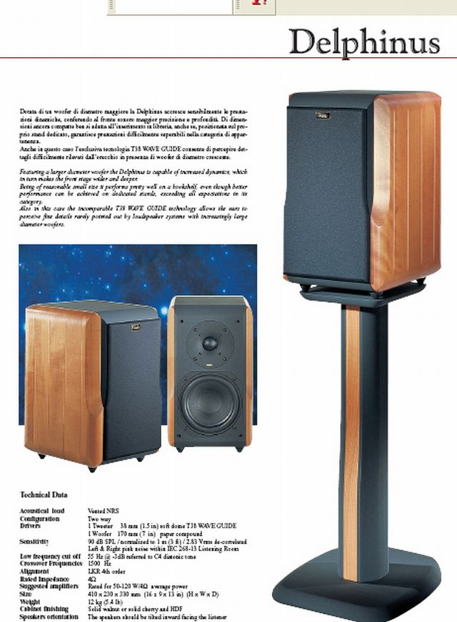 Klang & Design aus Italien - Chario  Lautsprecher italienische Momente - Chario Delphinus