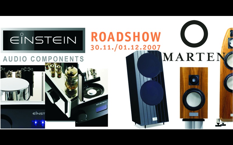 Einstein, Marten Design und Jorma Design Show bei LOFTSOUND Einstein Roadshow