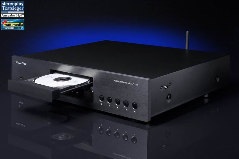 Helios X5000 audiophiler DVD-Player mit Netzwerkfunktion