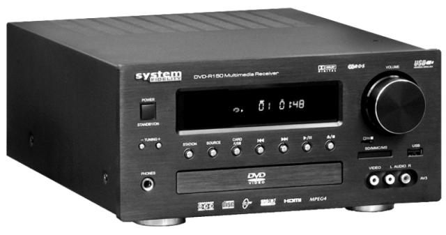 System Fidelity DVD-R150 SYSTEM FIDELITY DVD-150: 2.1 DVD-Receiver mit HDMI