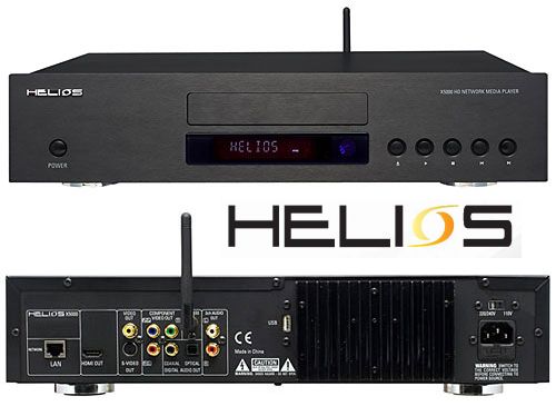audiophiler DVD-Player mit Netzwerkfunktion: Helios X5000 spielt DVD als auch streaming über WLAN