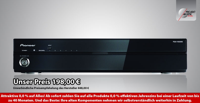 Pioneer PDA V 100 HD Video-Konverter zum Sonderpreis von 198,00 Euro!