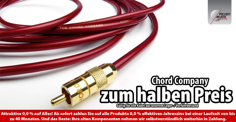 Chord Company - Vorführkabel zum halben Preis 