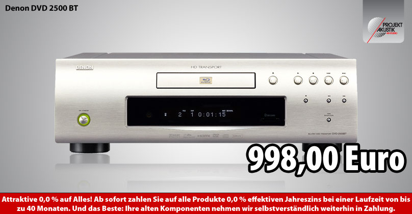 Vorführbereit und sofort verfügbar: Denon DVD 2500 BT Denon DVD 2500 BT