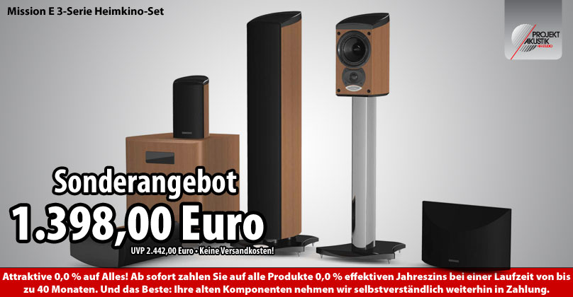 Mission E 3-Serie Heimkino-Set - Bei uns unschlagbar günstig!