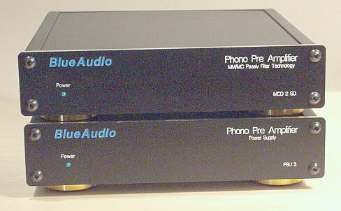 Blue Audio Phonovorstufe MC-3 (Sonderausführung mit drei Cinch-Ausgängen)