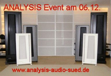 Analysis Audio Lautsprecher Event am 6. Dezember 2008 in Andechs am Ammersee