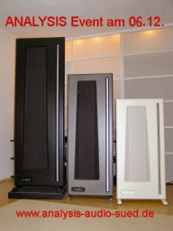 Analysis Audio Flächenstrahler Event am 6. Dezember 2008 in Andechs/Ammersee Analysis Audio Modelle Amphitryon, Omega, Epsilon