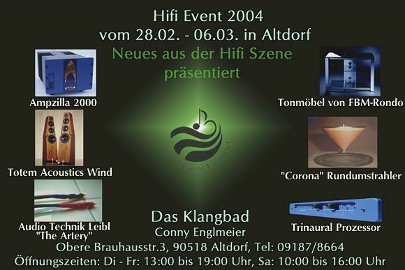 Hifi Event in Altdorf b. Nürnberg vom 28.2. - 6.3. - Weltpremiere 