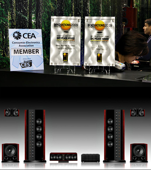 Swans bekommt Auszeichnungen auf der CES in Las Vegas SWANS HighEnd-Lautsprecher auf der CES in Las Vega