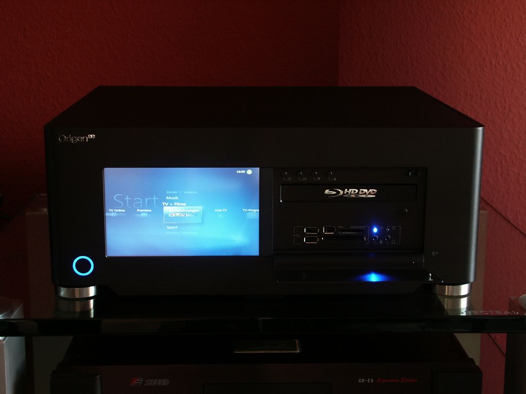 AUTHENTIC MediaCenter OrigenAE HighEnd, mit Referenz AD/DA Wandler- Karte, HDTV & BlueRay Brenner!!! MediaCenter in schwarz oder silbern lieferbar!