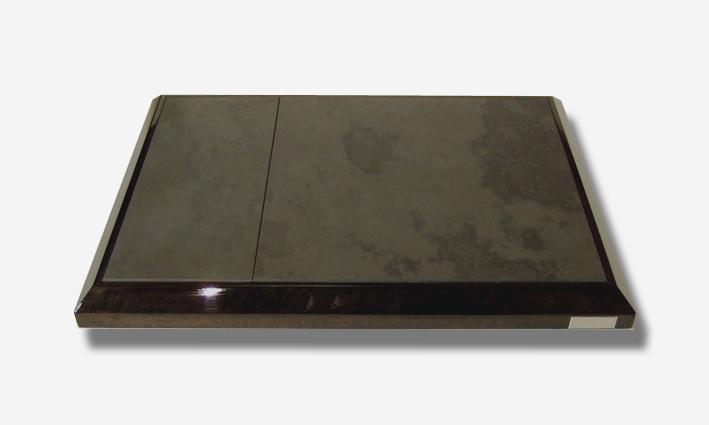 Subbase écho Analogique zweiteilig - Ausführung: Vogelaugenahorn grau